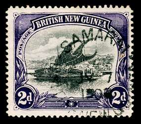 Papua New Guinea Stamp - 1901 2p violet Lakatoi