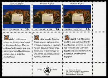 Image of UN Human Rights Stamps