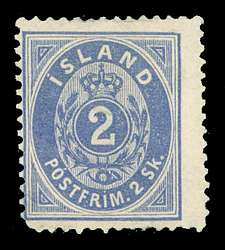 Iceland Stamps # 47,47c MLH F-VF Error Scott Value $240.00