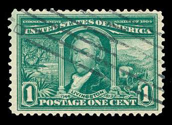 Price of US Stamps Scott Catalogue # 327 - 10c 1904 Louisiana Purchase  Exposition
